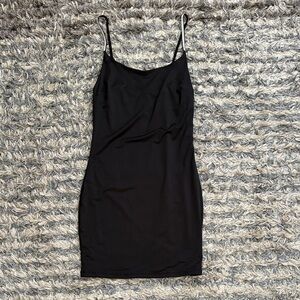 Iris Studded Spaghetti Strap Bodycon Little Black Dress, Size S